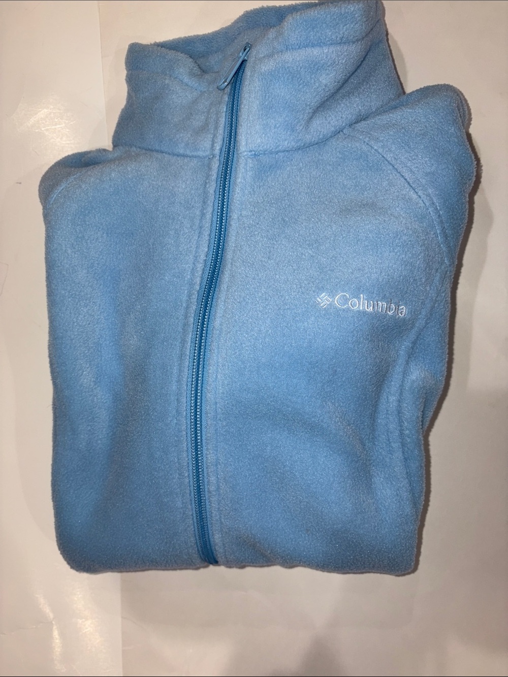 Columbia Sky Blue Full-Zip Fleece Jacket
